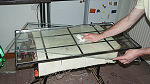 Cleaning split sealed double glazing